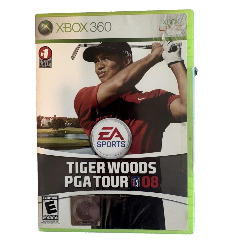 Tiger Woods PGA Tour 08 Xbox 360 Golf Game EA Sports Tested Complete CIB